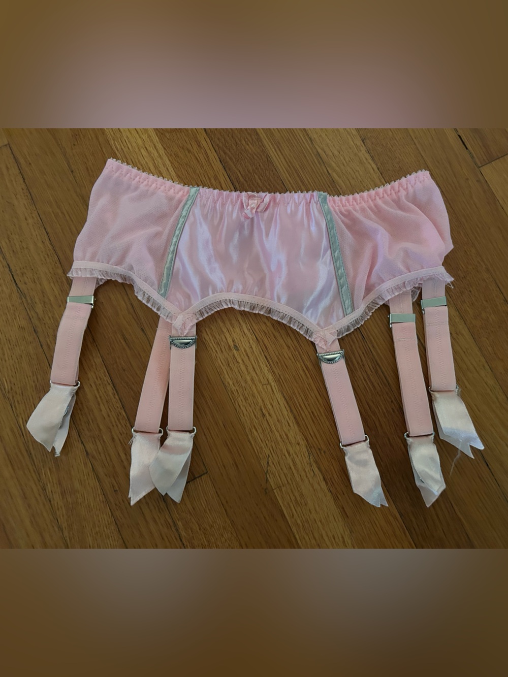 What Katie Did Pink & Silver Suspender Belt - Picture 3 of 3